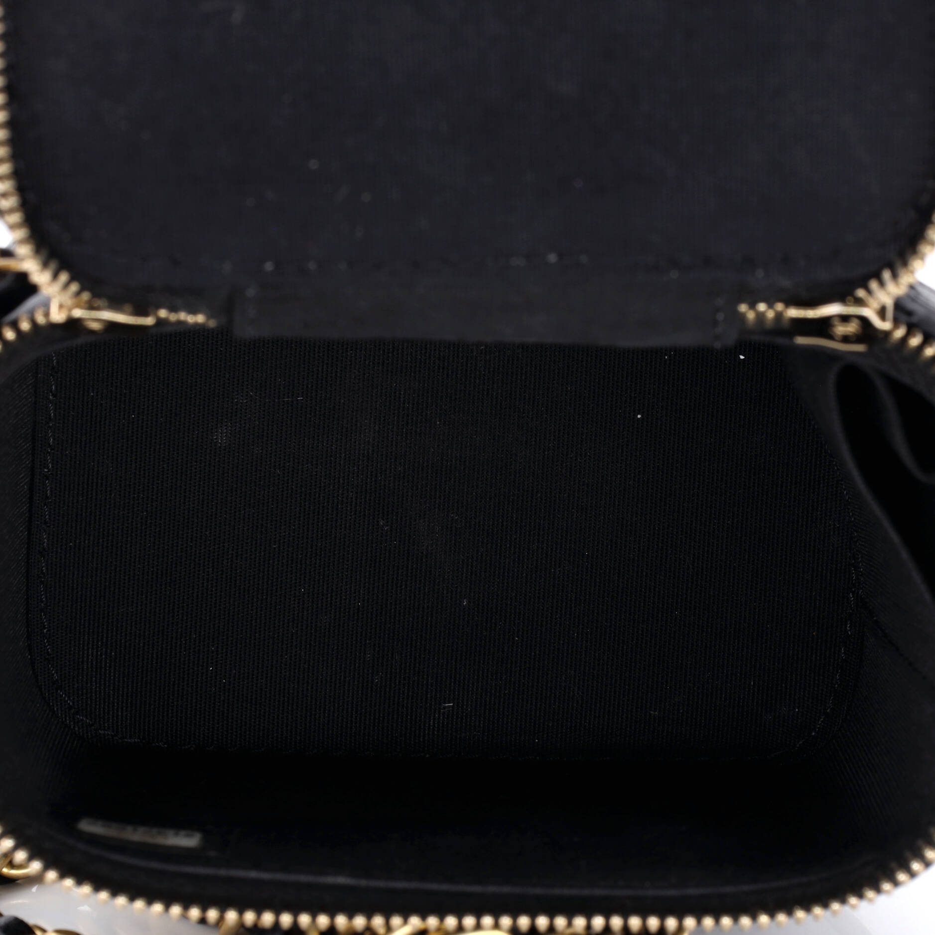 Classic Top Handle Vanity Case with Chain Quilted Lambskin Mini
