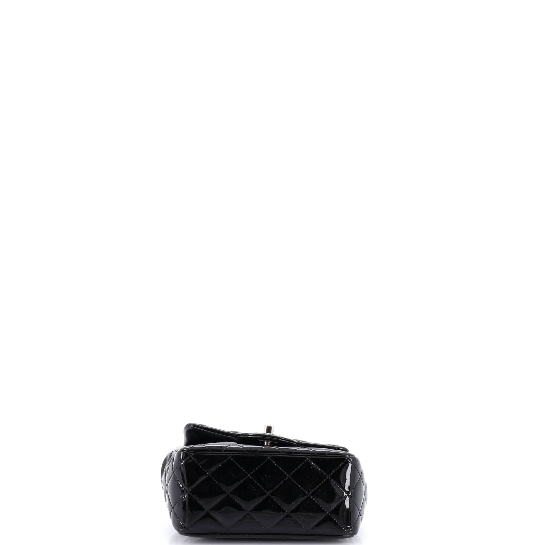 Square Classic Single Flap Bag Quilted Patent Mini
