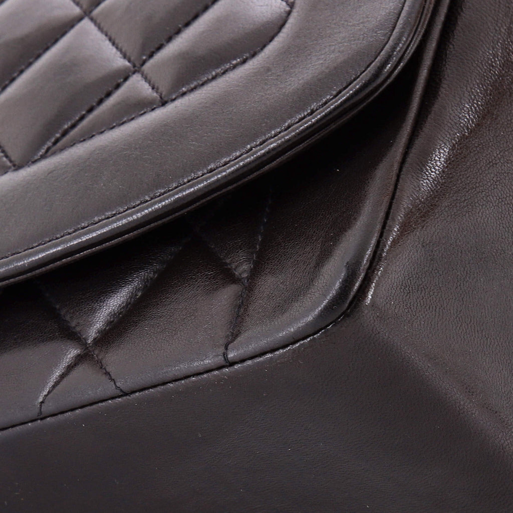 Vintage Diana Flap Bag Quilted Caviar Medium