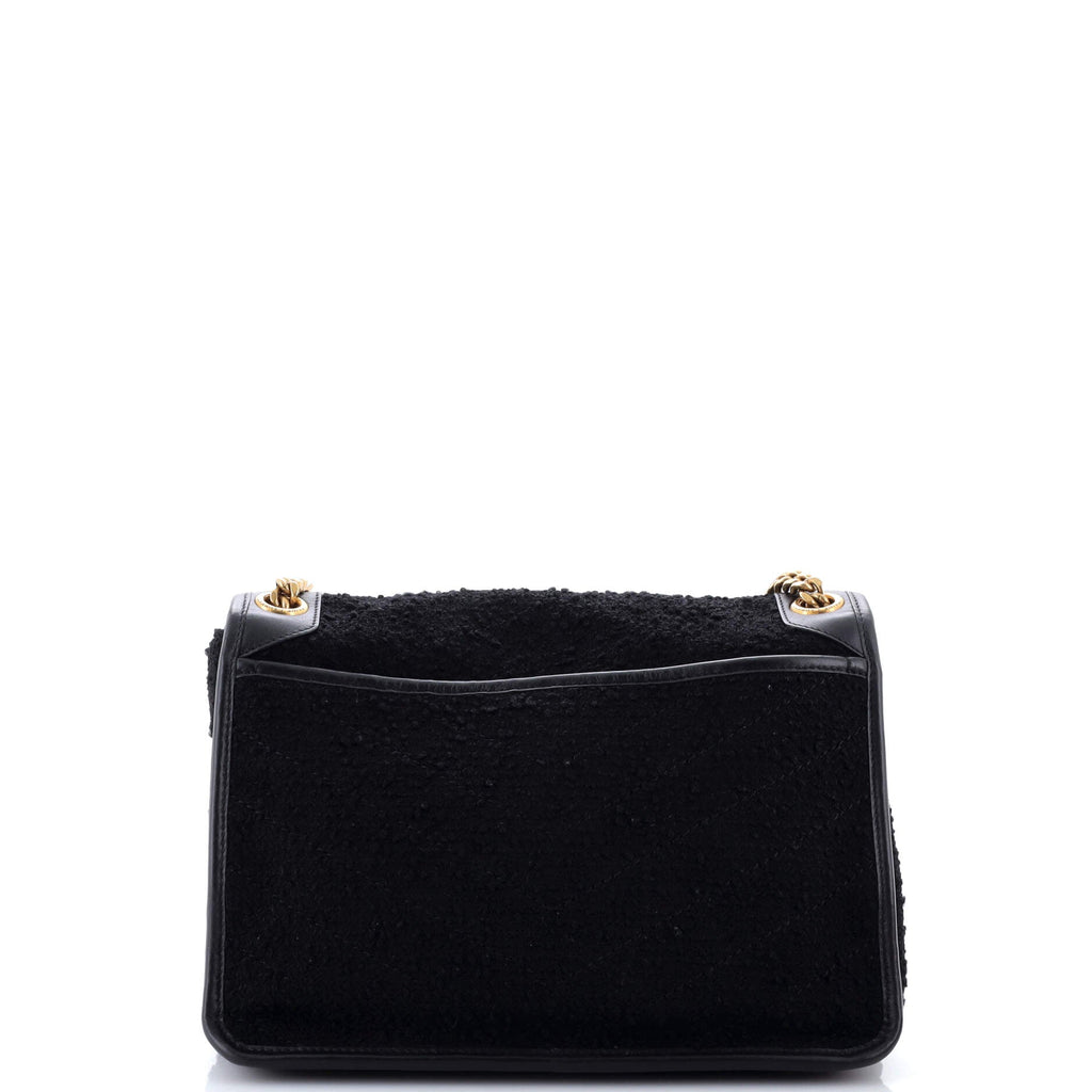 Niki Chain Flap Bag Matelasse Chevron Tweed Medium
