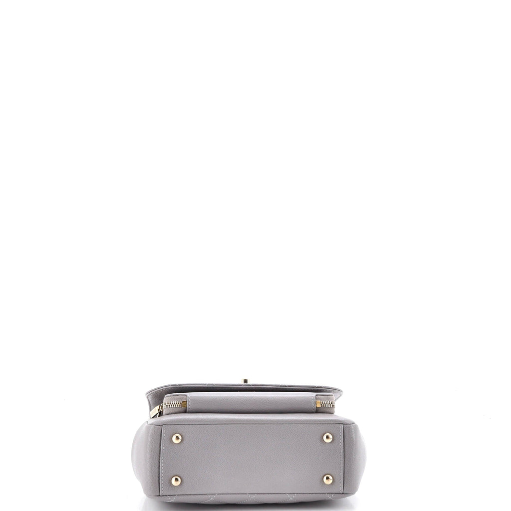 Business Affinity Flap Bag Quilted Caviar Small