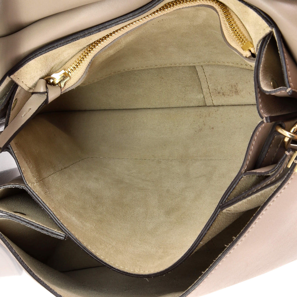 Faye Shoulder Bag Leather and Suede Medium