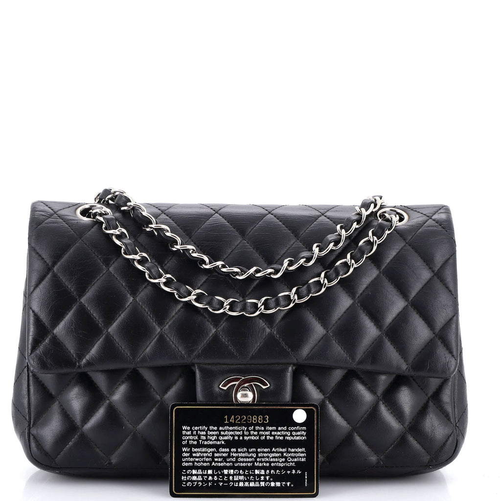 Vintage Classic Double Flap Bag Quilted Lambskin Medium