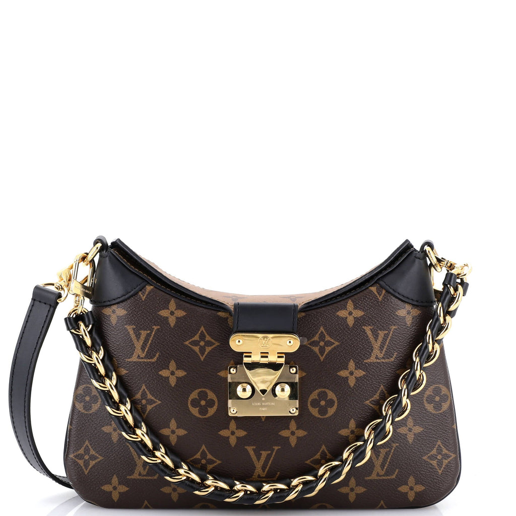 LV Twinny Handbag Monogram Canvas and Reverse Monogram Canvas with Leather