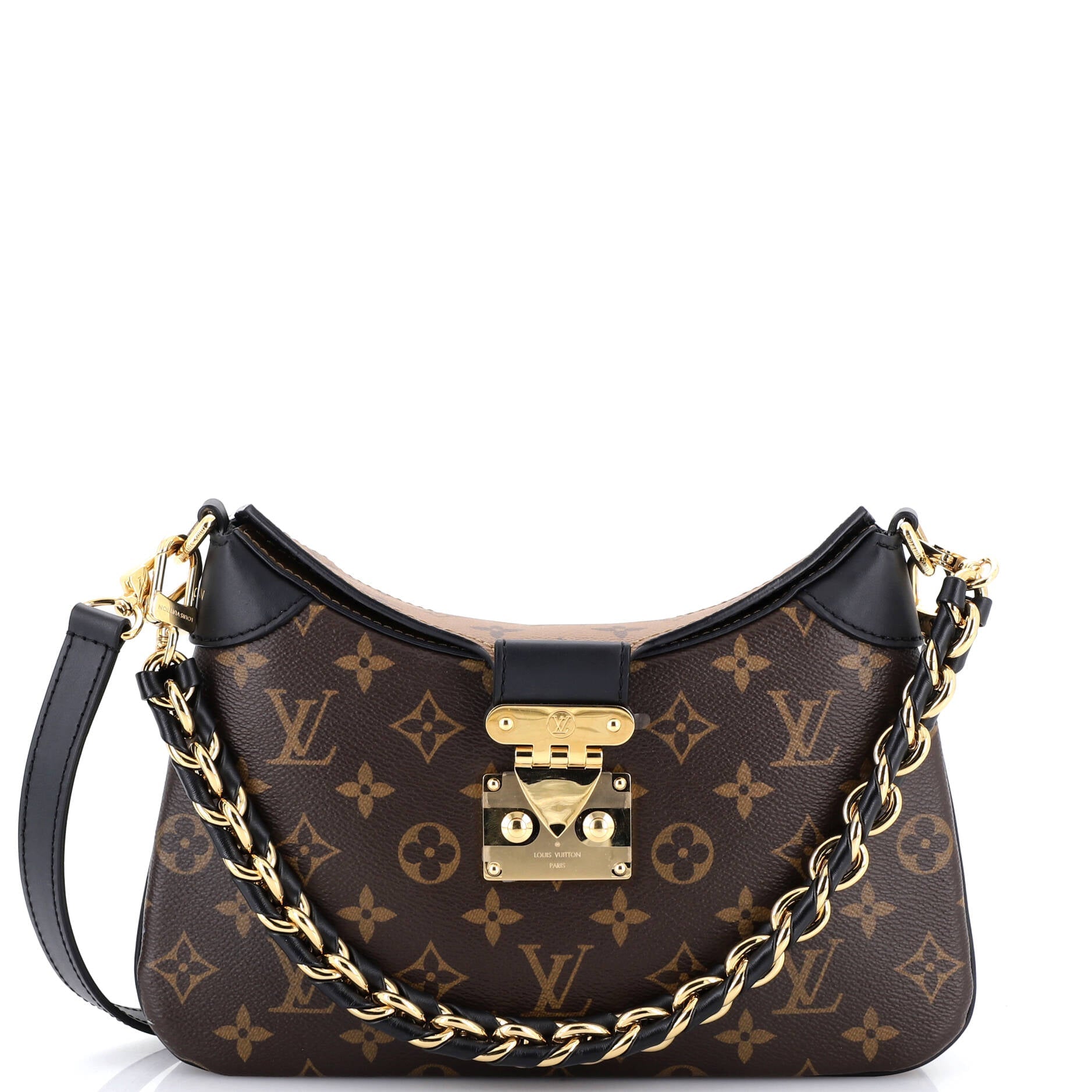 LV Twinny Handbag Monogram Canvas and Reverse Monogram Canvas with Leather
