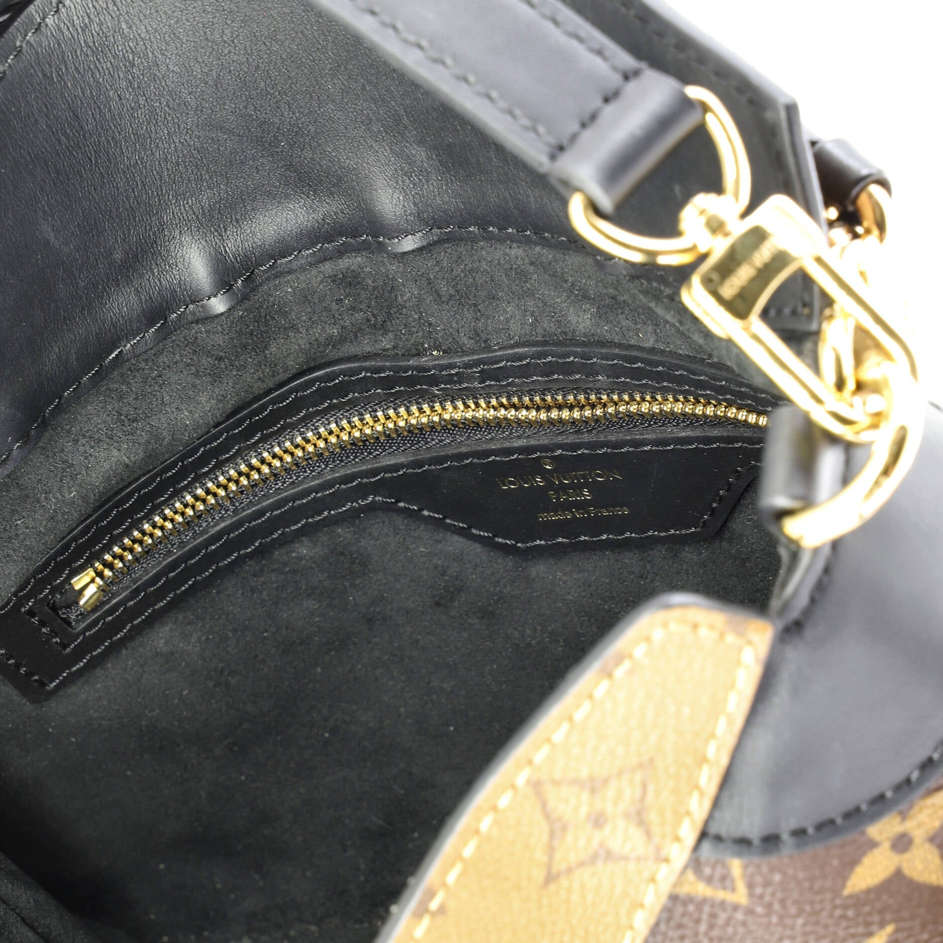 LV Twinny Handbag Monogram Canvas and Reverse Monogram Canvas with Leather