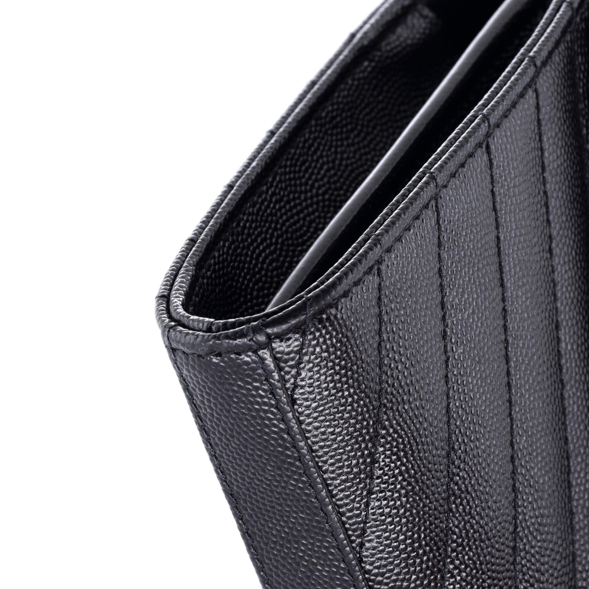 Classic Monogram Wallet on Chain Matelasse Chevron Leather Medium