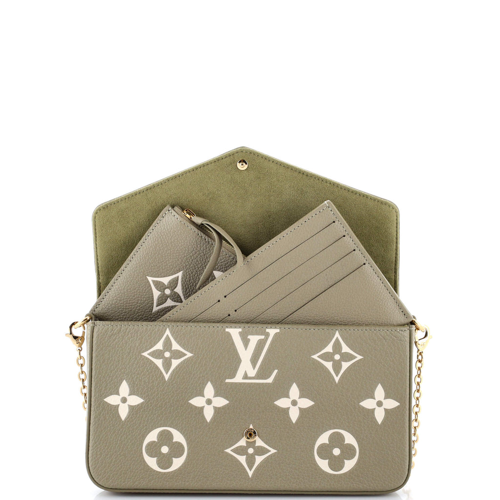 Felicie Pochette Bicolor Monogram Empreinte Giant