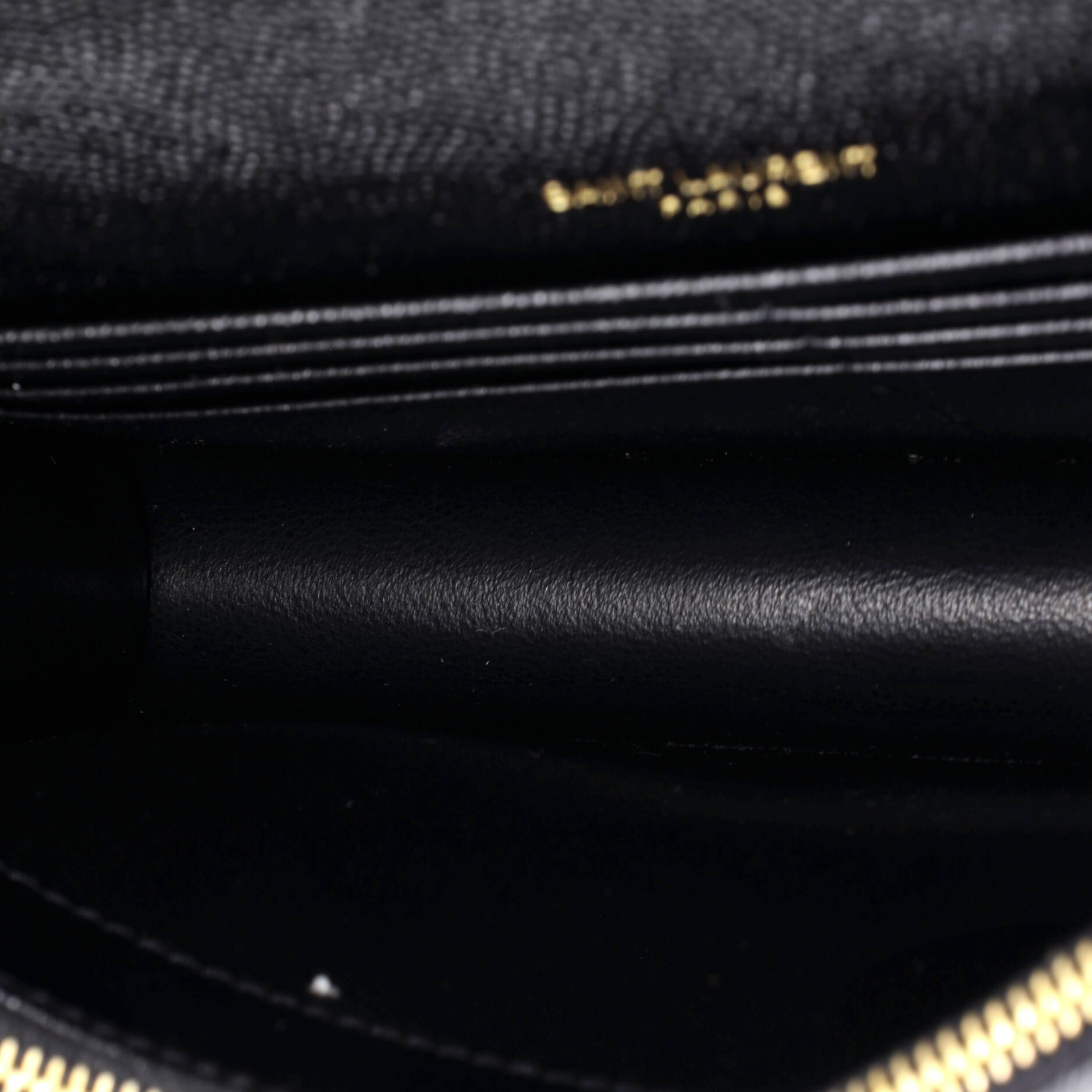 Classic Monogram Wallet on Chain Matelasse Chevron Leather Small