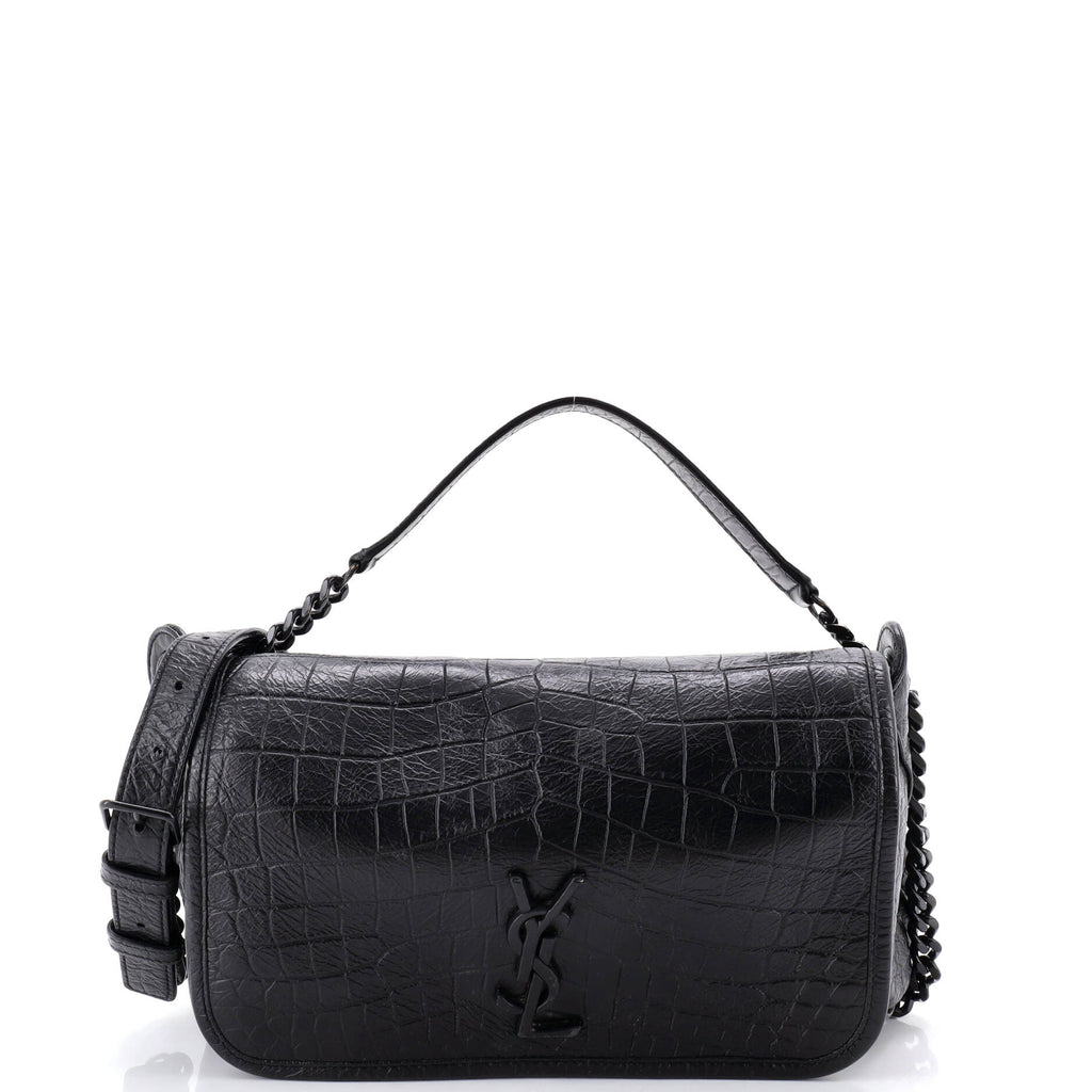 Niki Body Bag Crocodile Embossed Leather