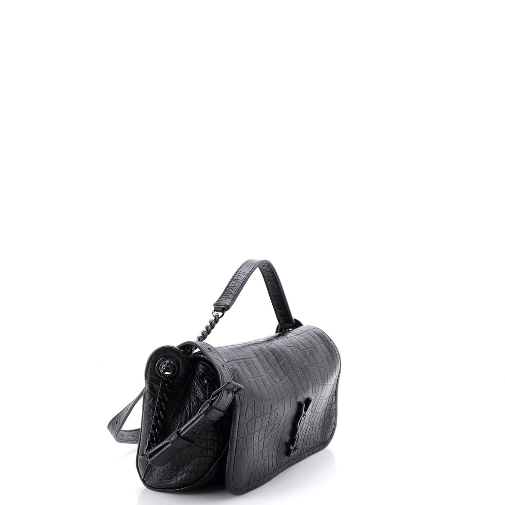 Niki Body Bag Crocodile Embossed Leather
