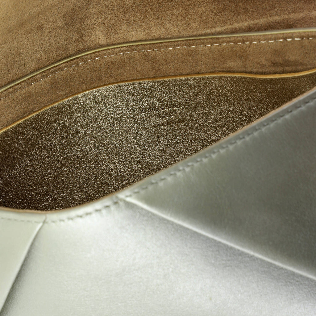 Love Note Chain Clutch Leather