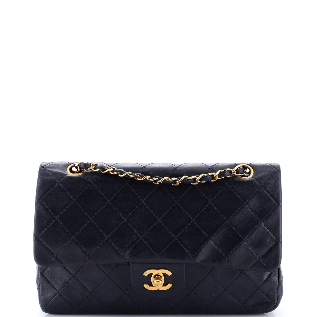 Vintage Classic Double Flap Bag Quilted Lambskin Medium
