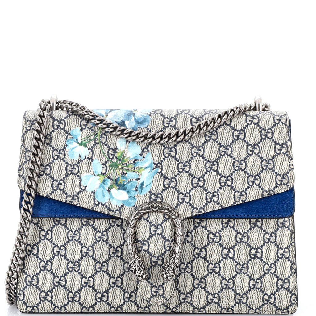 Dionysus Bag Blooms Print GG Coated Canvas Medium