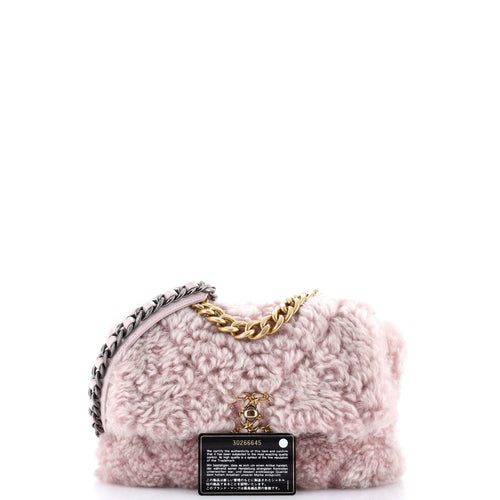 19 Flap Bag Shearling Medium