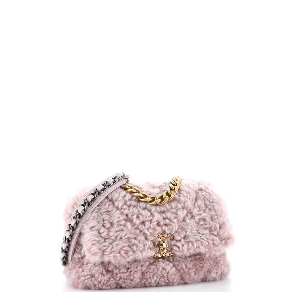 19 Flap Bag Shearling Medium