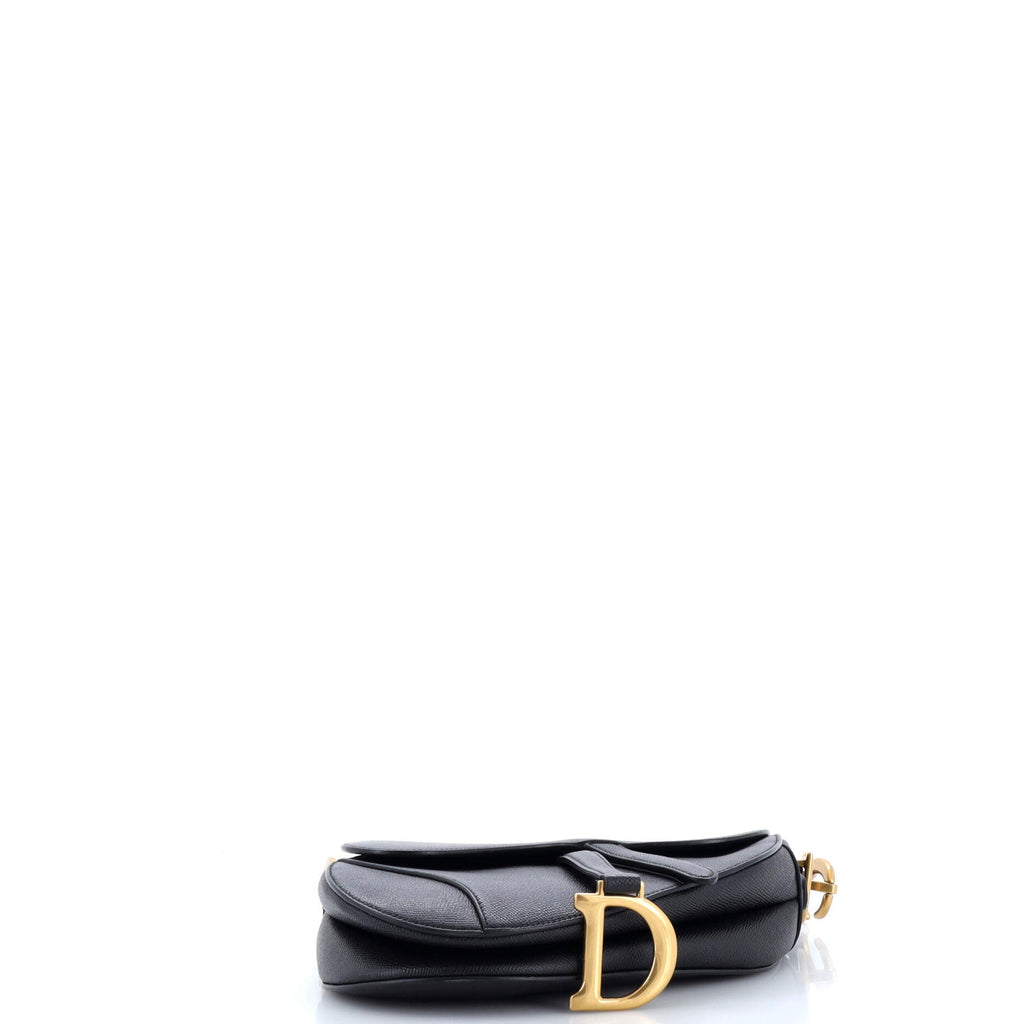 Saddle Handbag with Strap Leather Medium