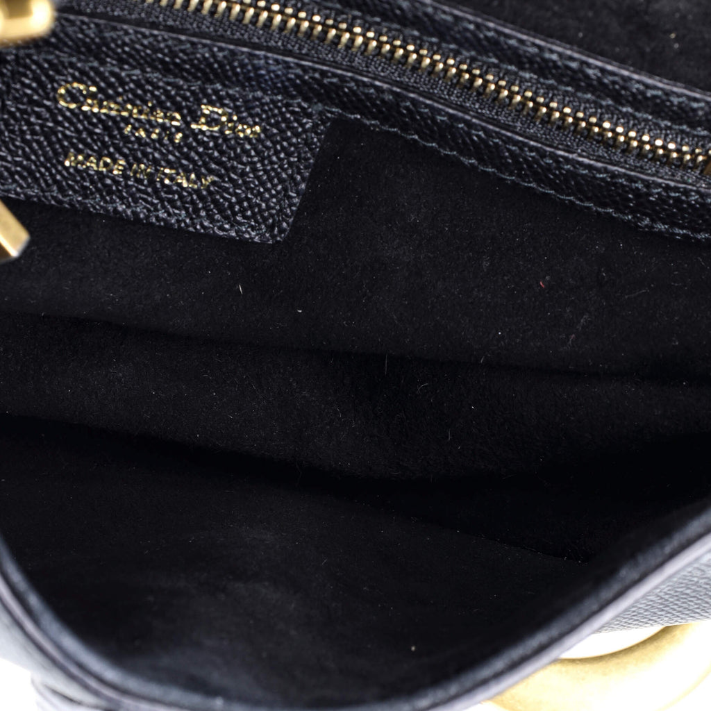 Saddle Handbag with Strap Leather Medium