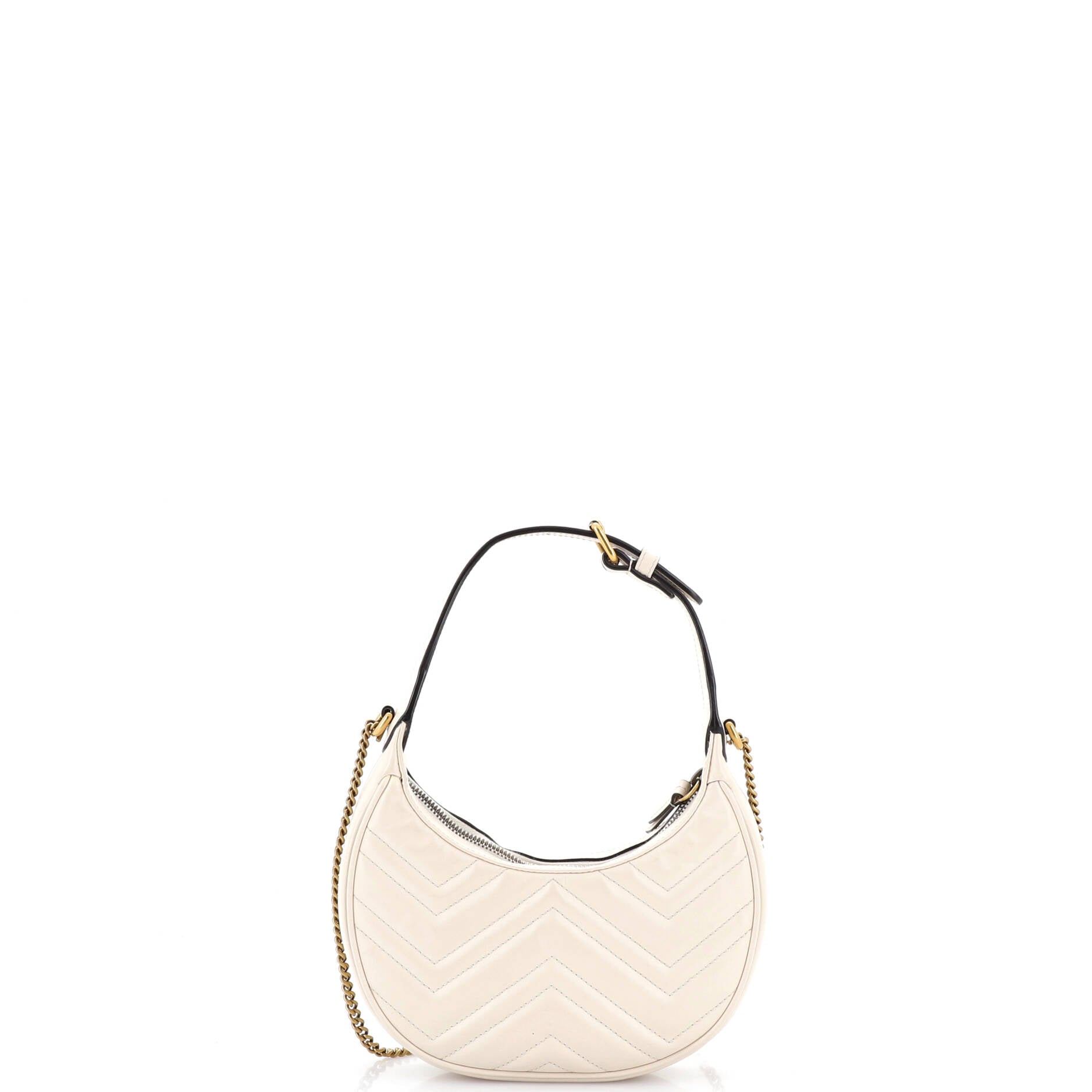GG Marmont Half Moon Hobo Matelasse Leather Mini