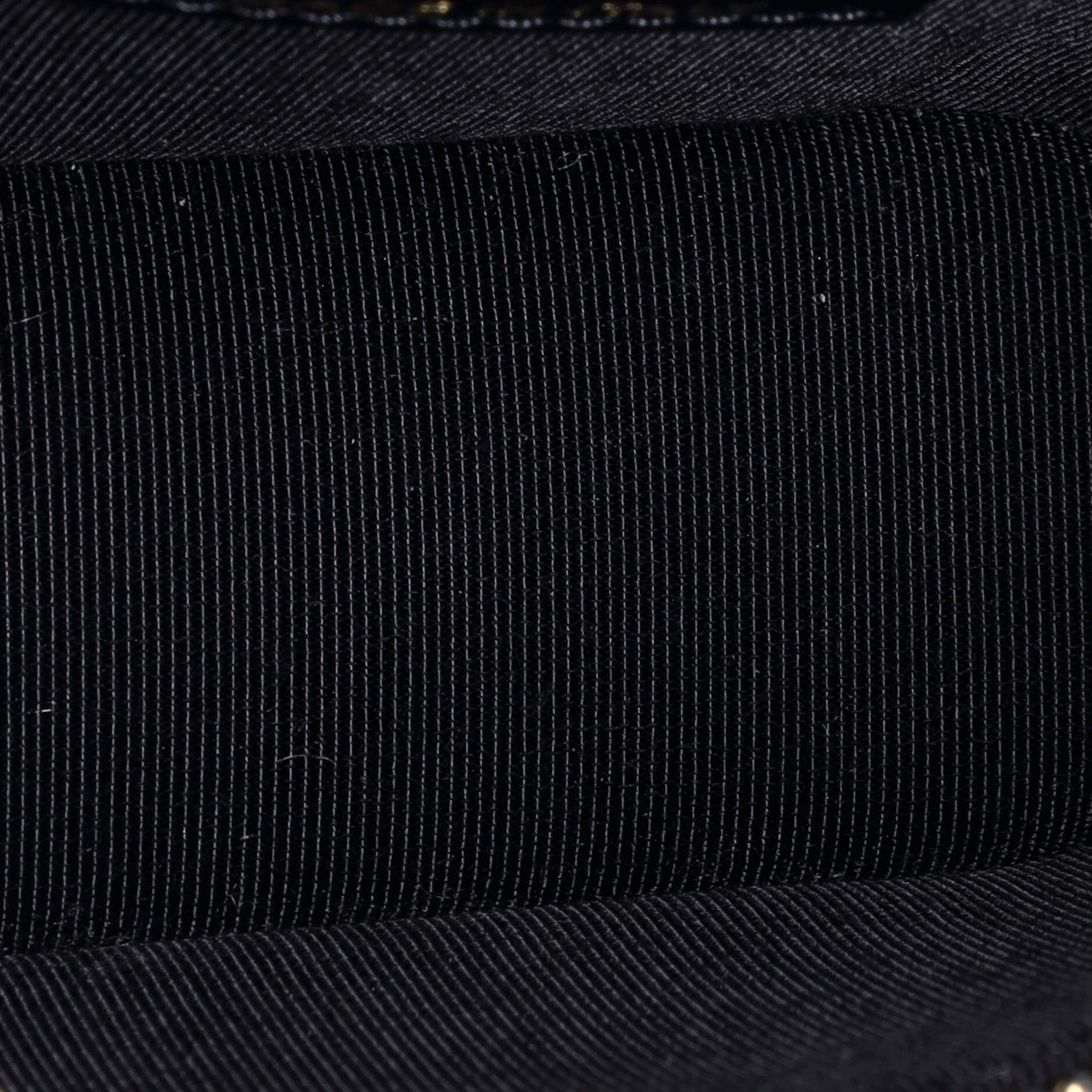 Handle with Care Vanity Case with Chain Quilted Caviar