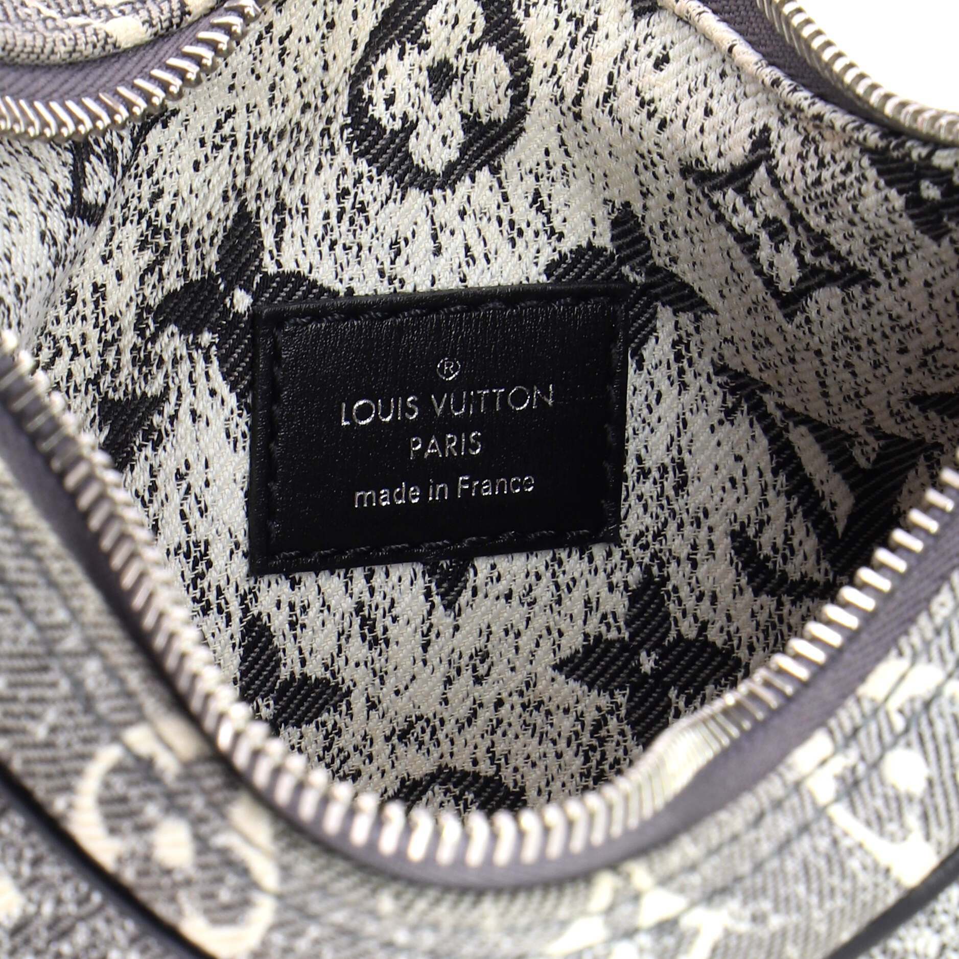 Loop Handbag Monogram Jacquard Denim