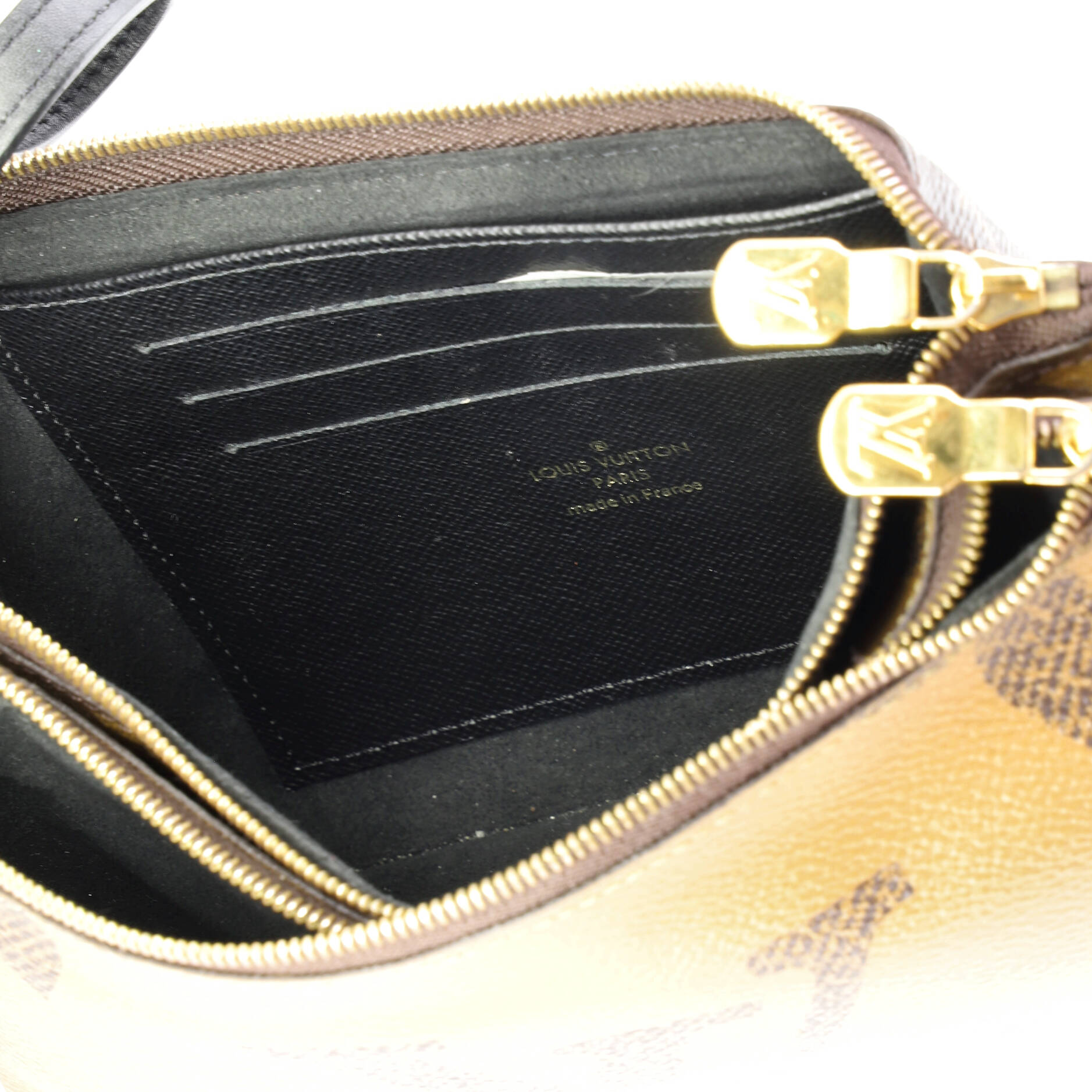 Double Zip Pochette Reverse Monogram Giant