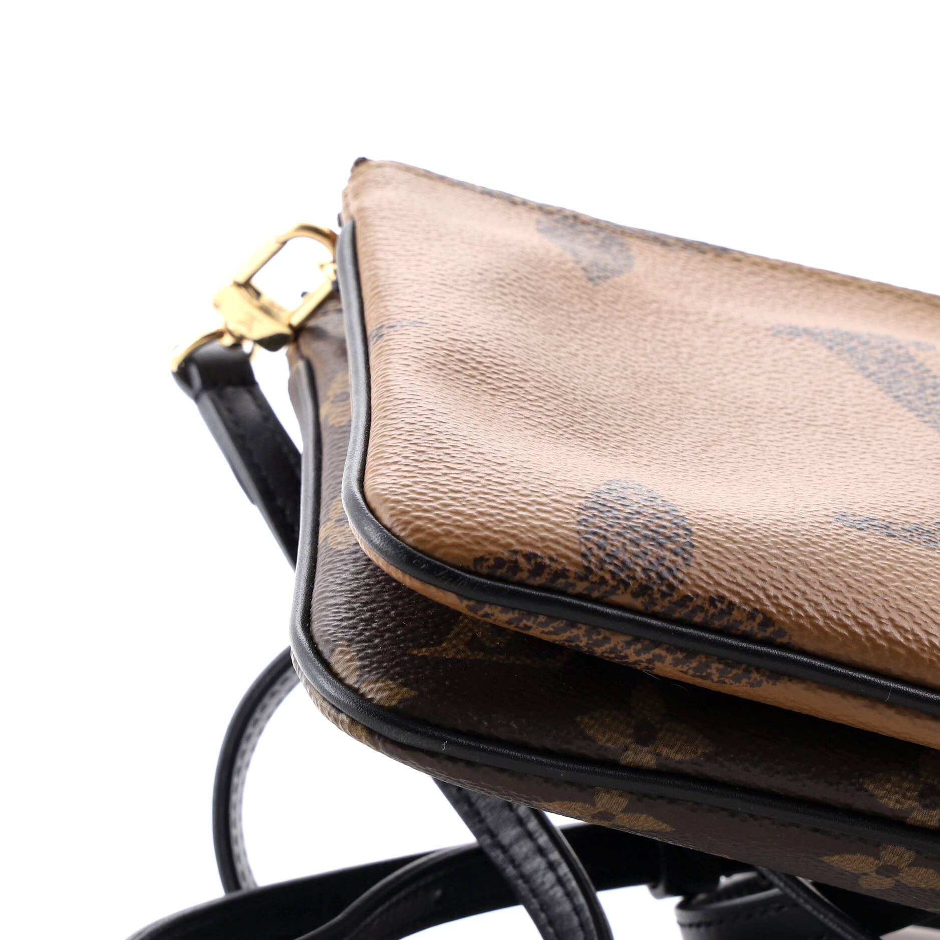Double Zip Pochette Reverse Monogram Giant