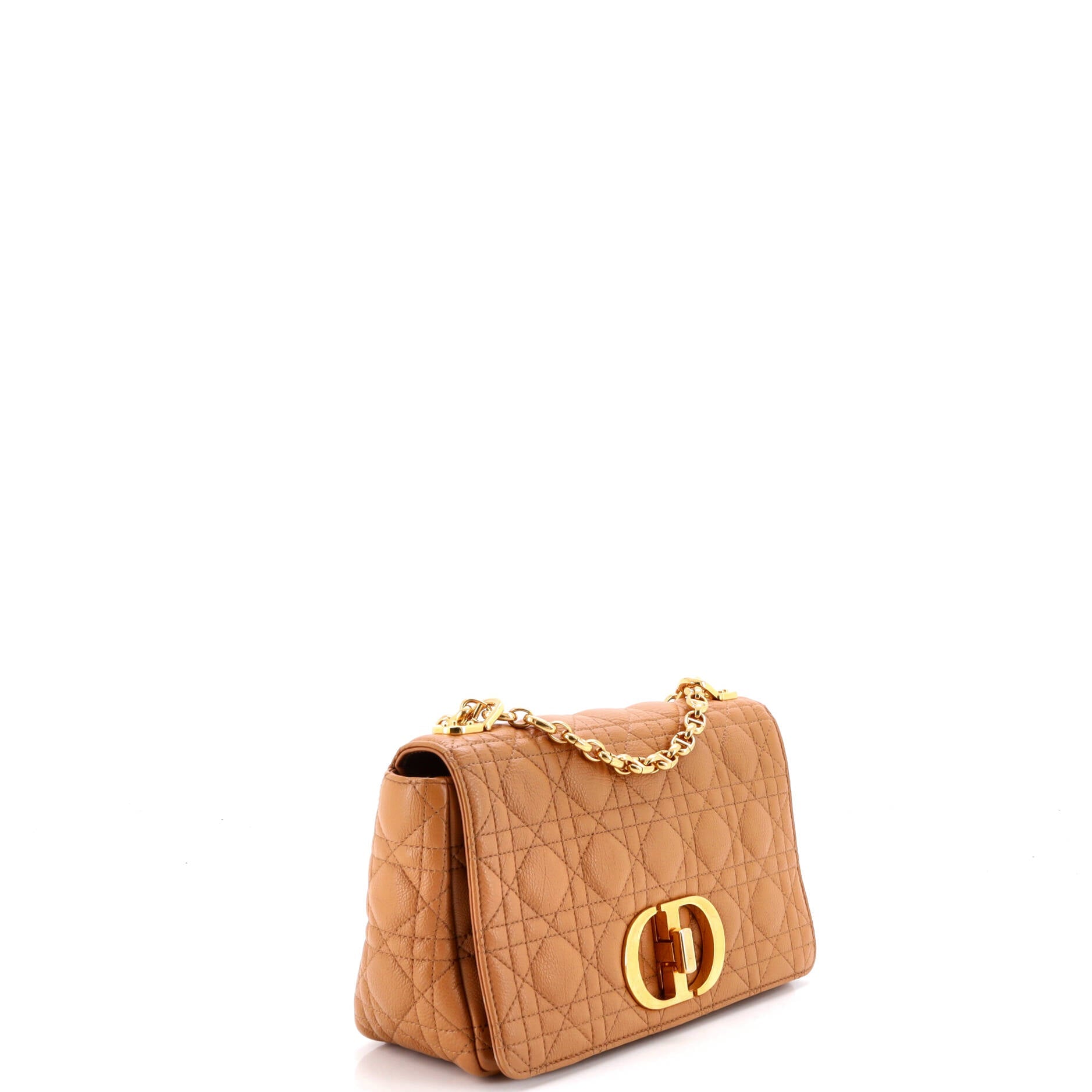 Caro Bag Cannage Quilt Calfskin Medium