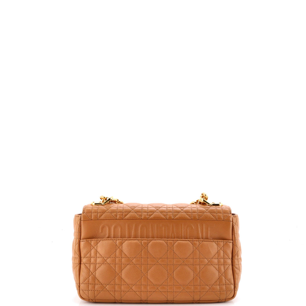 Caro Bag Cannage Quilt Calfskin Medium