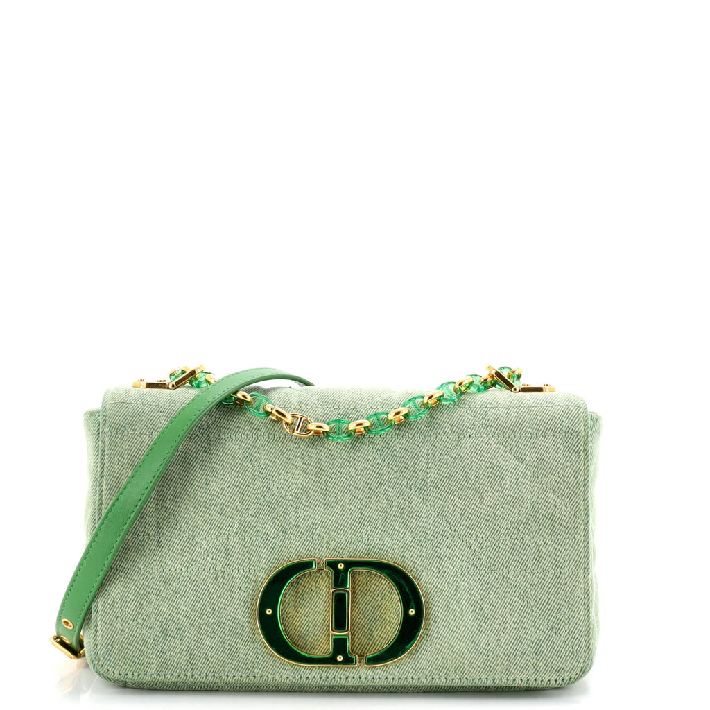 Caro Bag Macrocannage Quilt Denim Medium