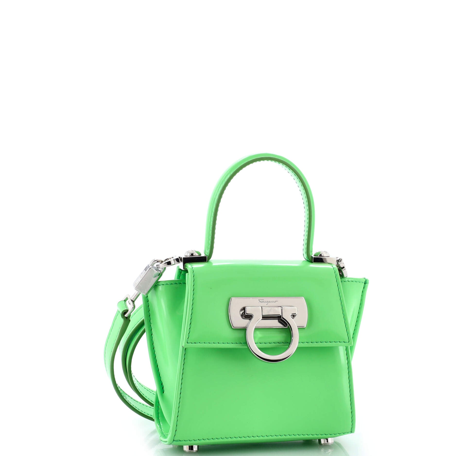Iconic Top Handle Bag Leather Micro