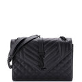 Classic Monogram Envelope Satchel Mixed Matelasse Leather Medium
