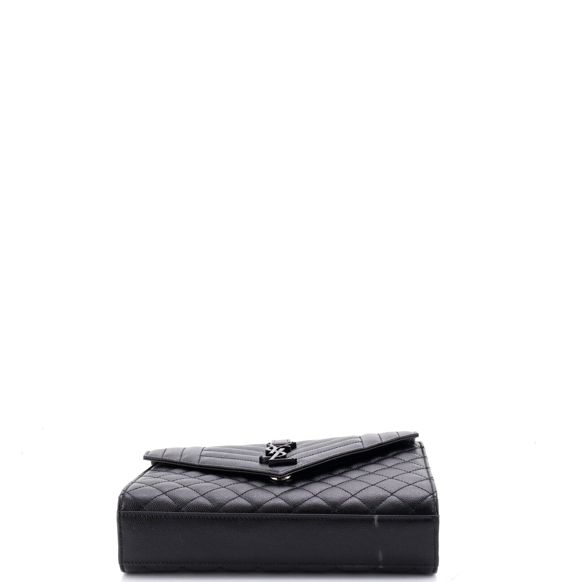 Classic Monogram Envelope Satchel Mixed Matelasse Leather Medium