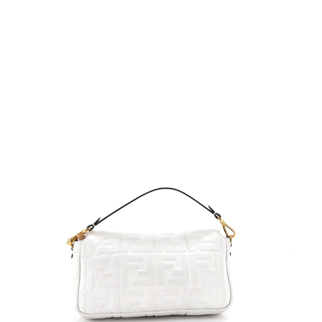 Baguette NM Bag Zucca Embossed Leather Medium