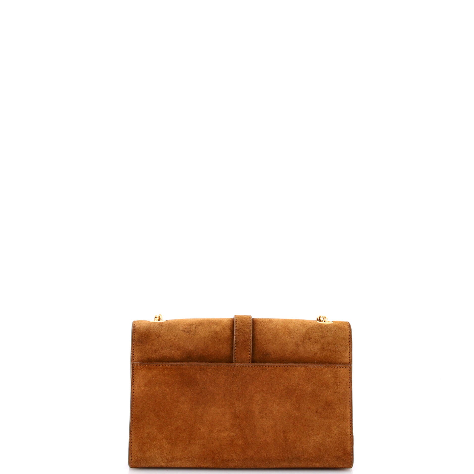 Classic Monogram Fringe Crossbody Bag Suede Small