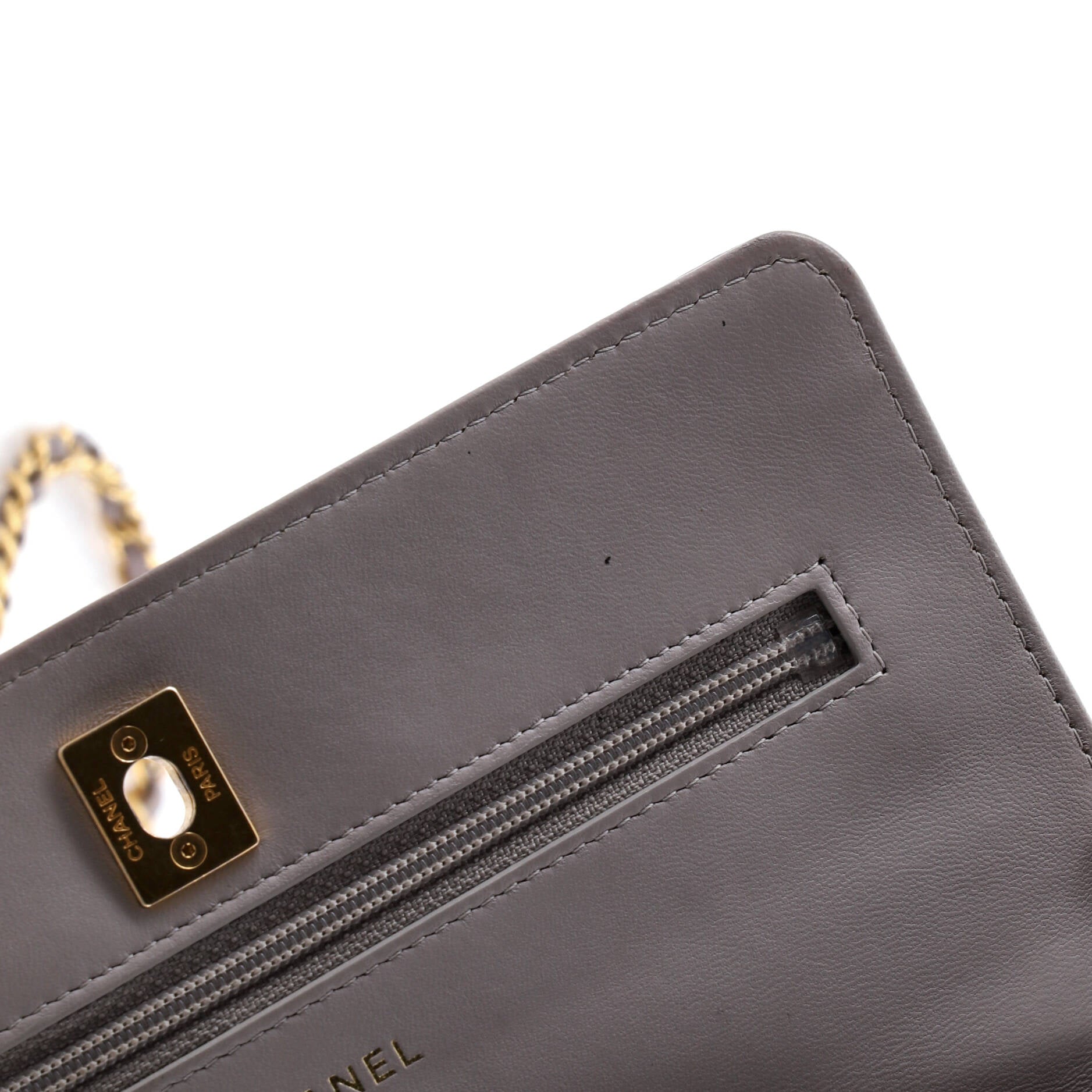Pearl Crush Wallet on Chain Quilted Lambskin