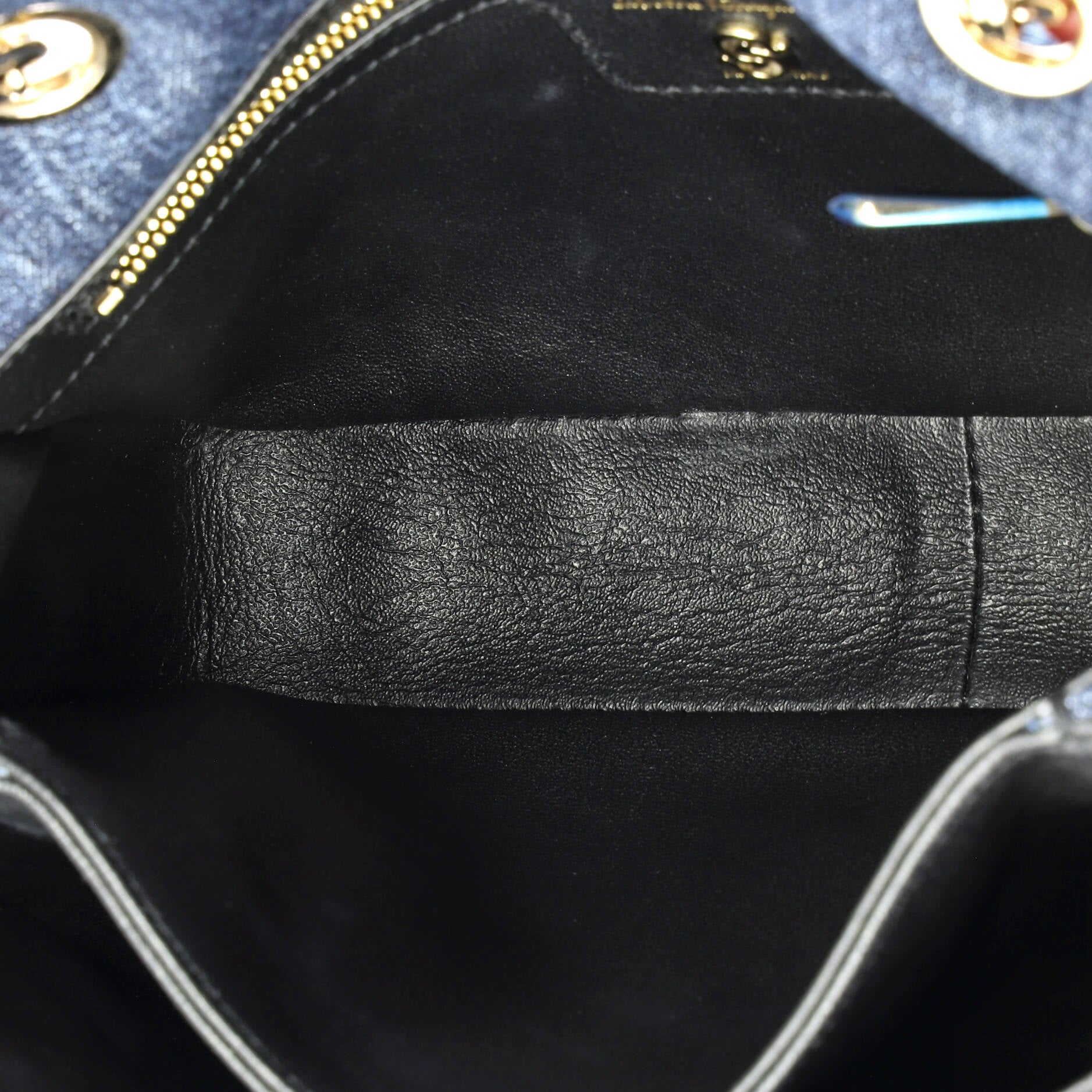 Gancini Galore Chain Flap Bag Quilted Denim Medium