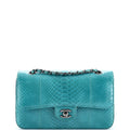 Classic Double Flap Bag Python Medium