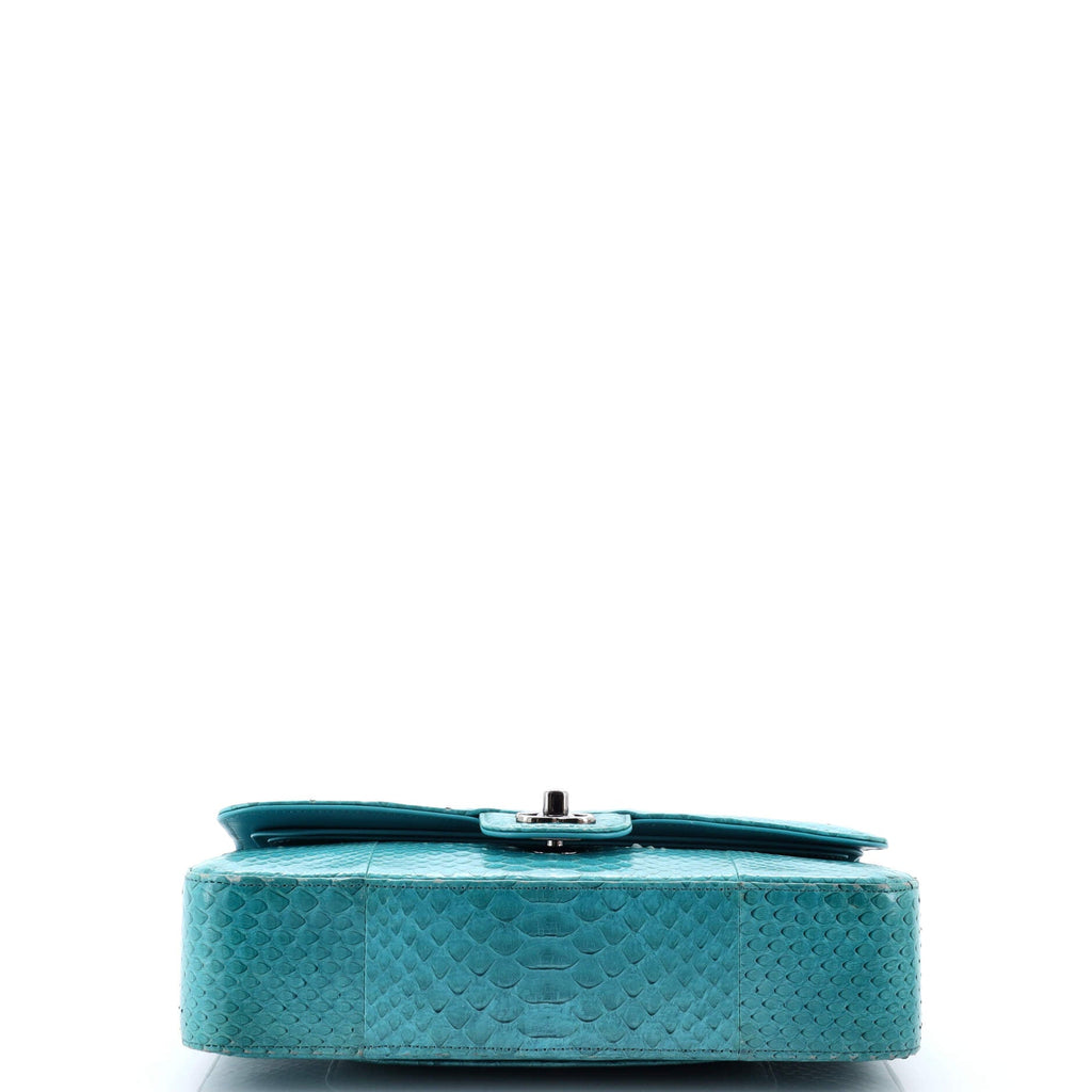 Classic Double Flap Bag Python Medium