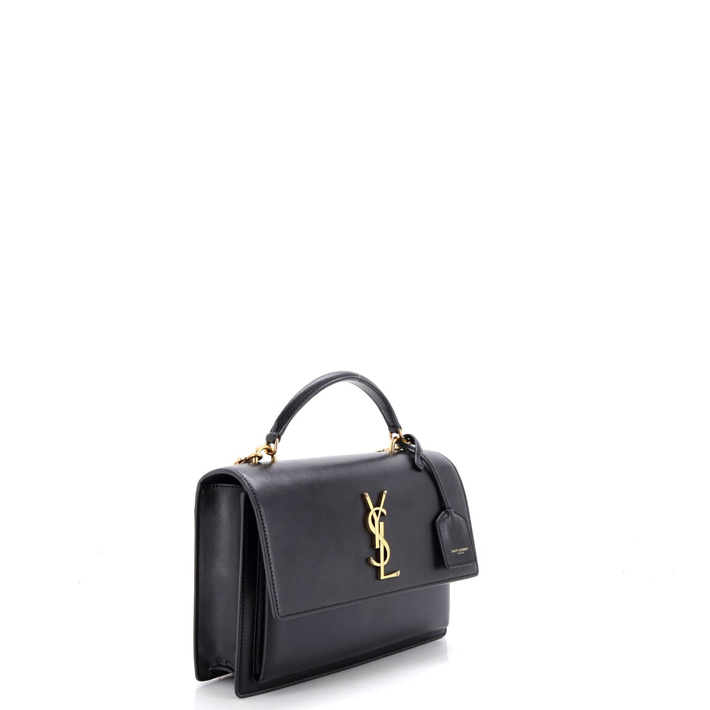 Sunset Top Handle Shoulder Bag Leather Medium