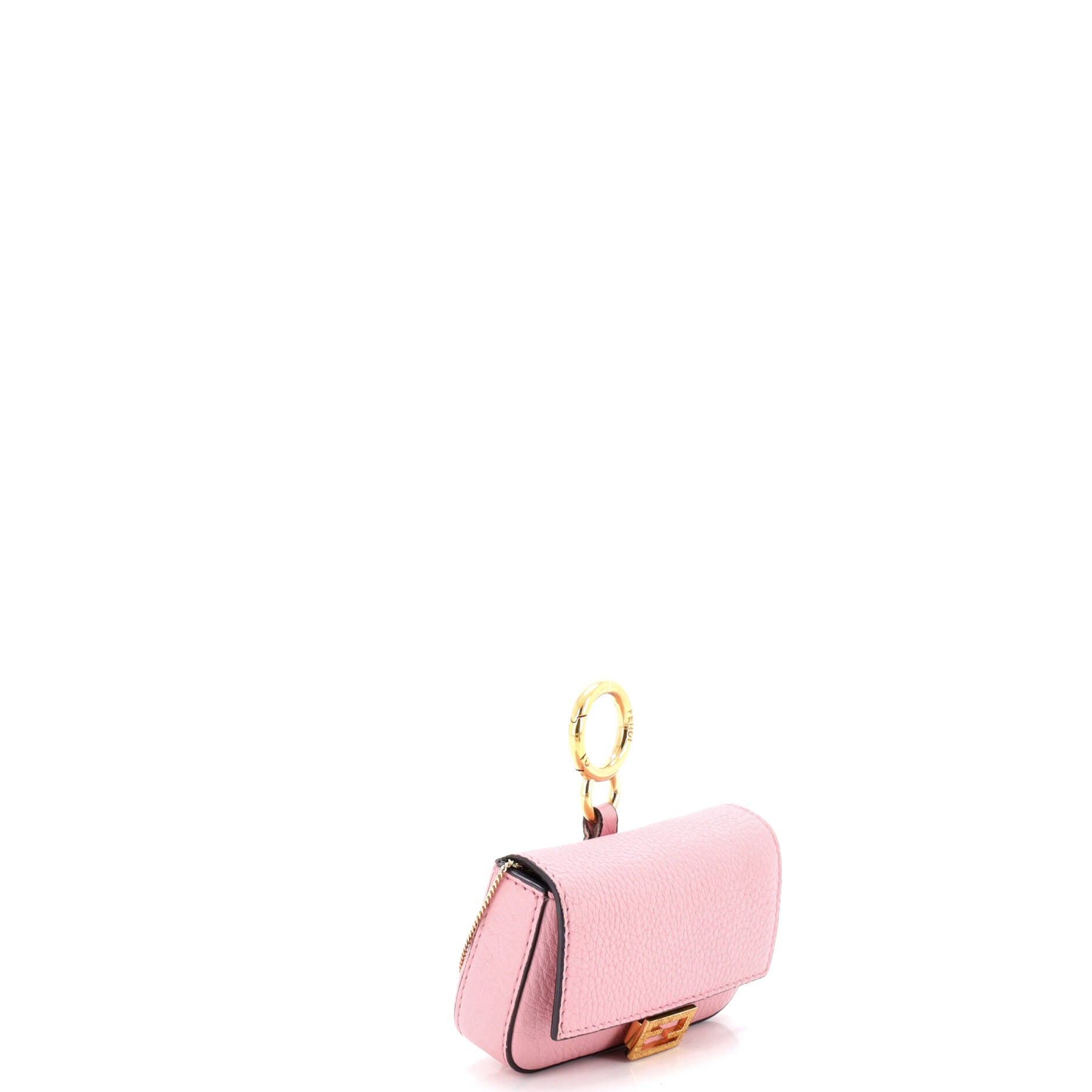 Chain Baguette Charm Bag Leather Nano