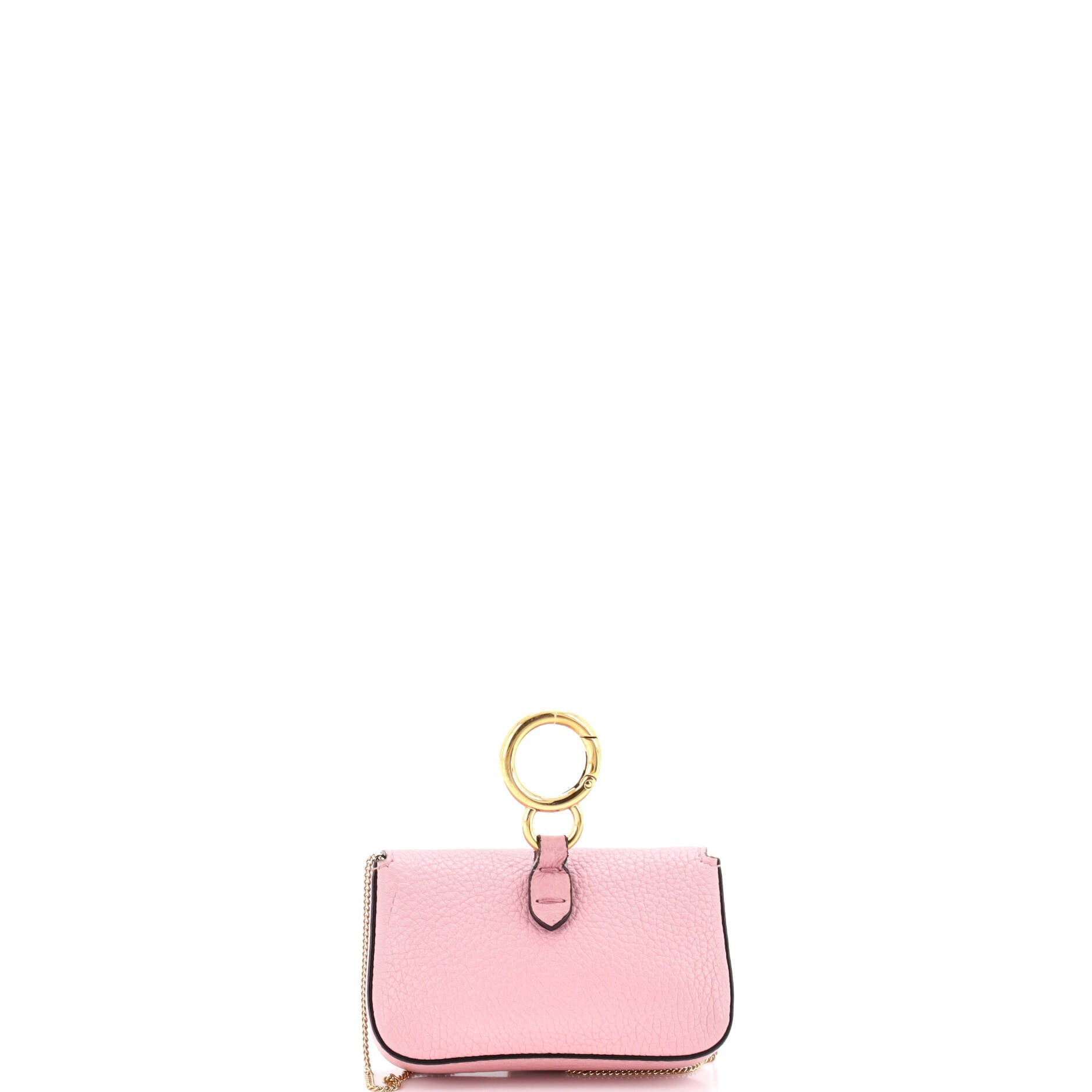 Chain Baguette Charm Bag Leather Nano