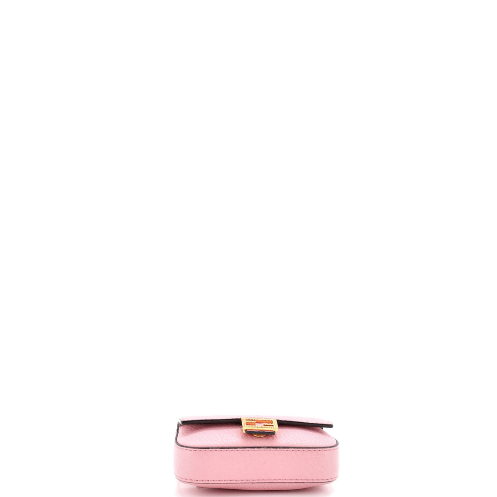 Chain Baguette Charm Bag Leather Nano