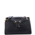 Emily Chain Flap Shoulder Bag Guccissima Leather Large