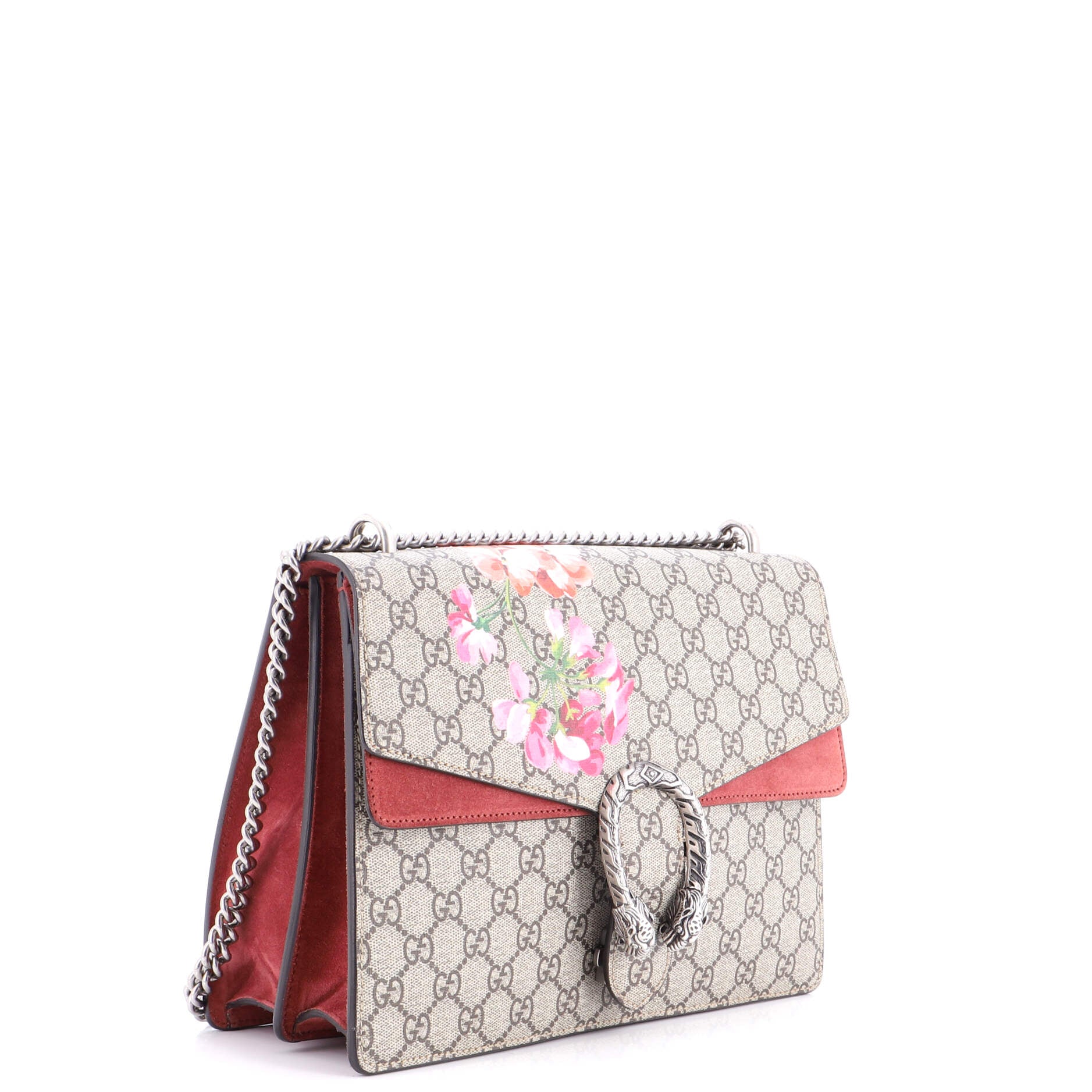 Dionysus Bag Blooms Print GG Coated Canvas Medium