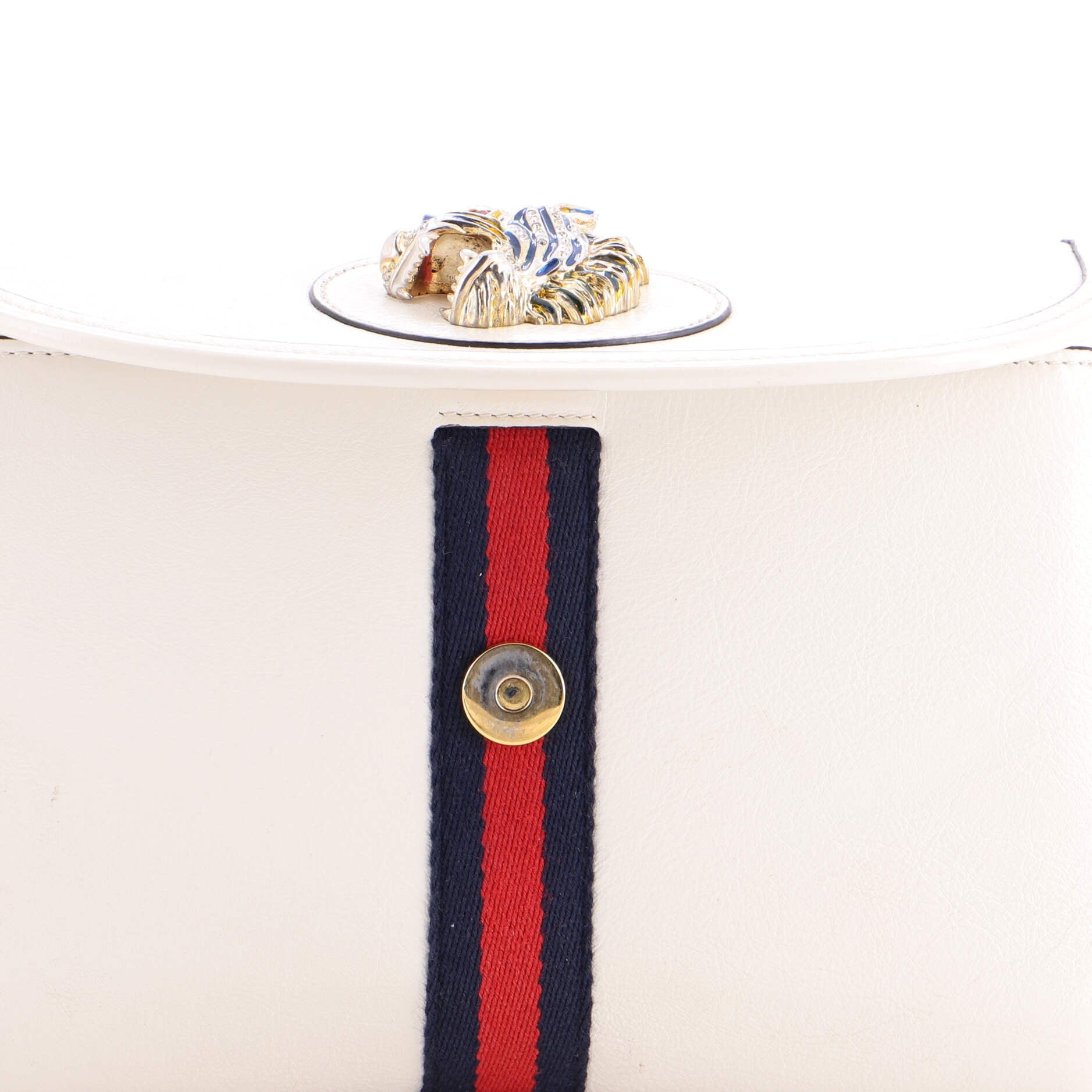 Rajah Web Chain Shoulder Bag Leather Small