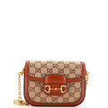 Horsebit 1955 Shoulder Bag Crystal Embellished GG Canvas Mini
