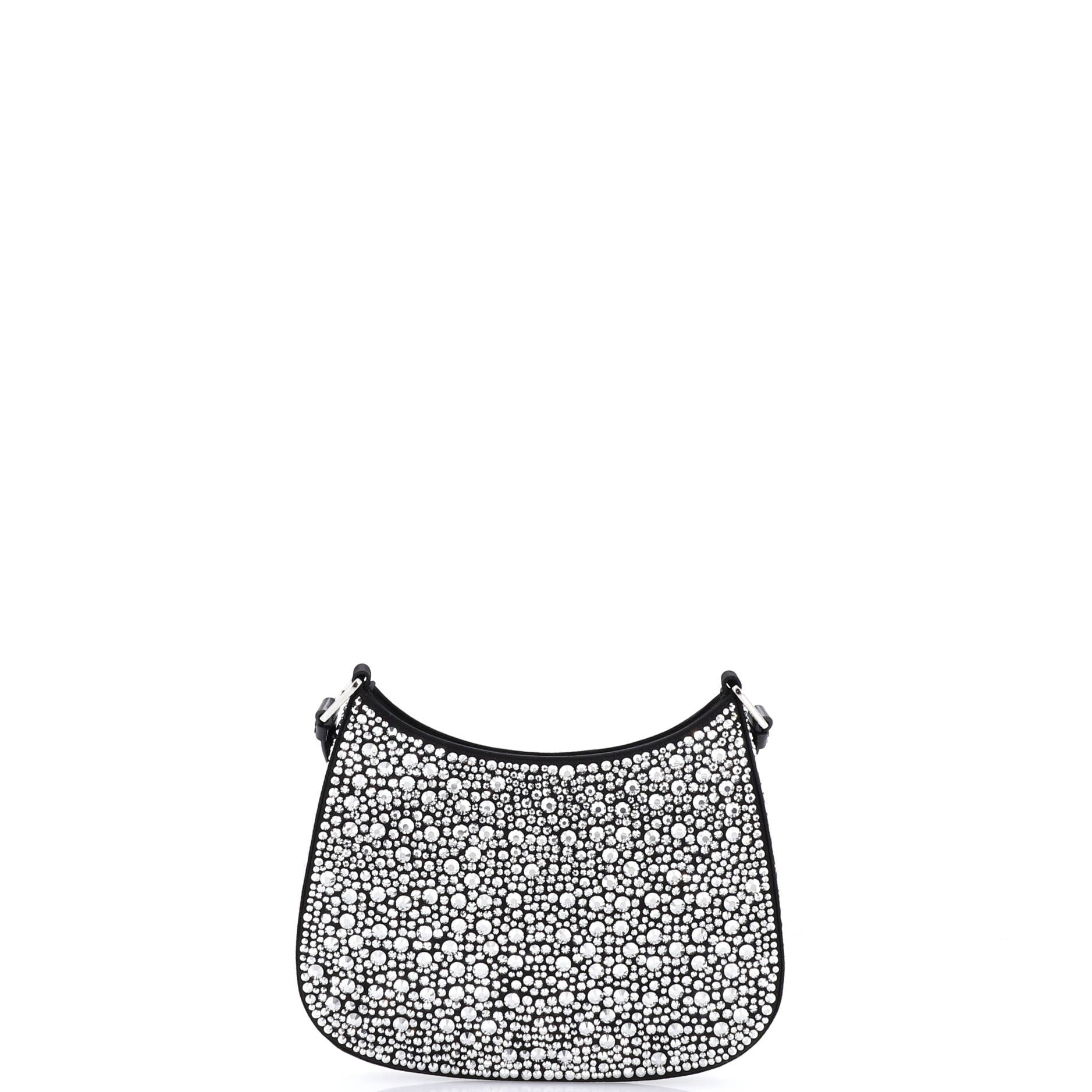 Cleo Shoulder Bag Crystal Embellished Satin Small