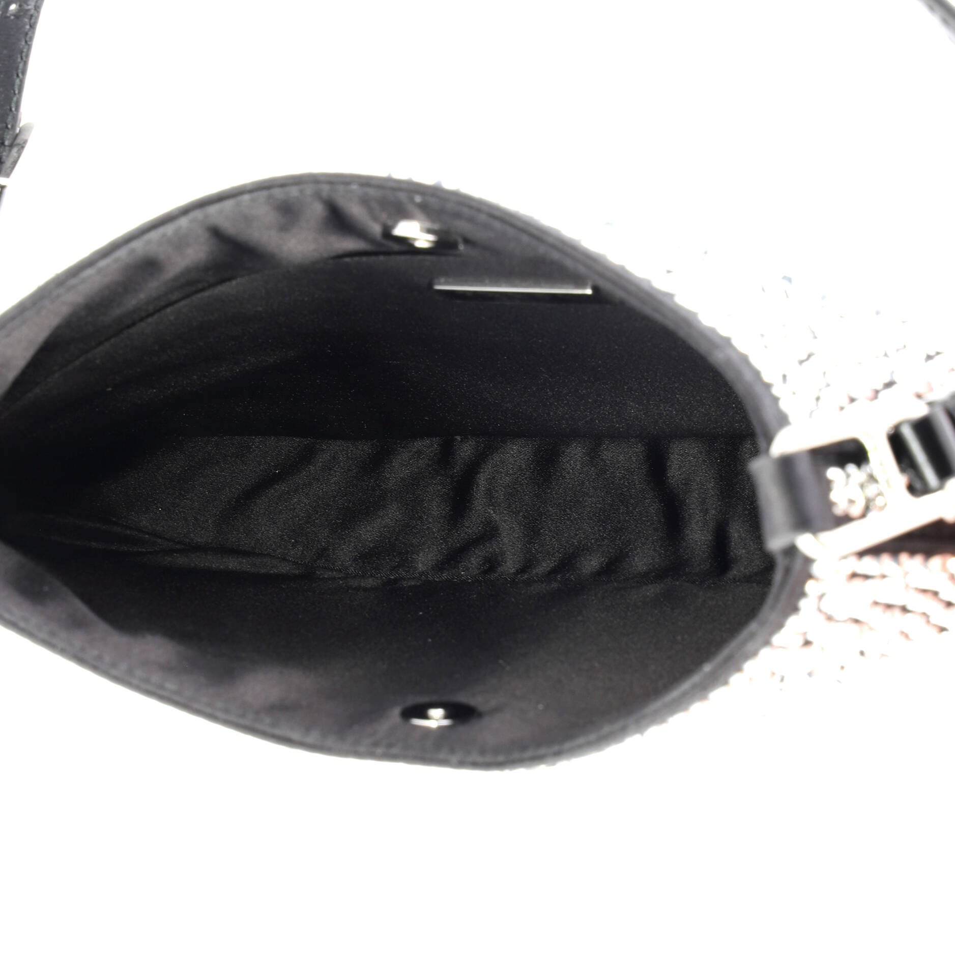 Cleo Shoulder Bag Crystal Embellished Satin Small