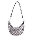 Loop Handbag Monogram Jacquard Denim